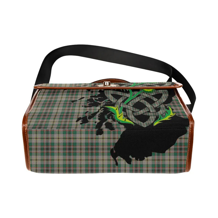 Scottish Craig Ancient Clan Tartan Waterproof Canvas Bag With Thistle Tartan Plaid 5