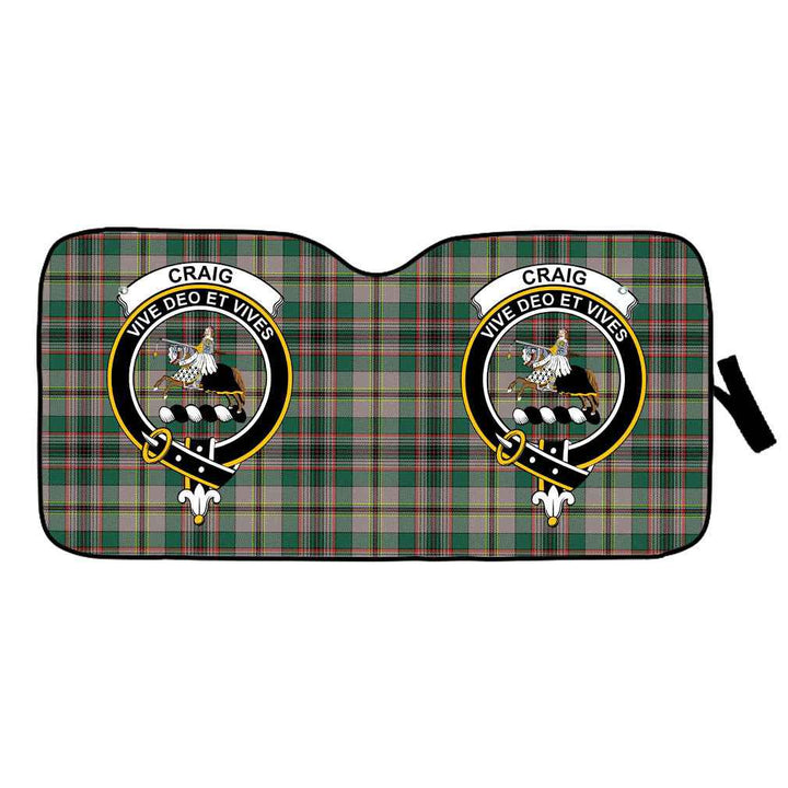 Scottish Craig Clan Crest Tartan Car Windshield Sun Shade Tartan Plaid 1