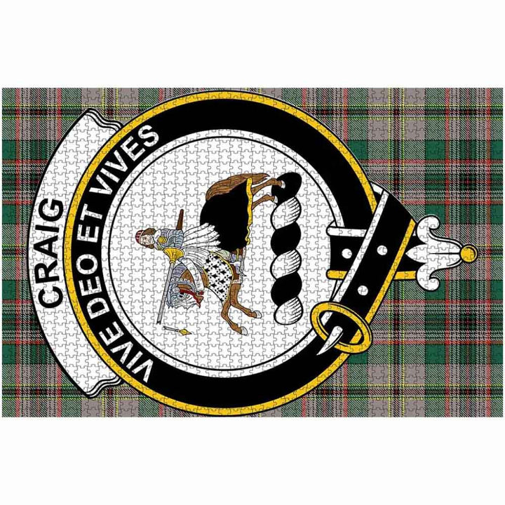 Scottish Craig Clan Crest Tartan Jigsaw Puzzle 2
