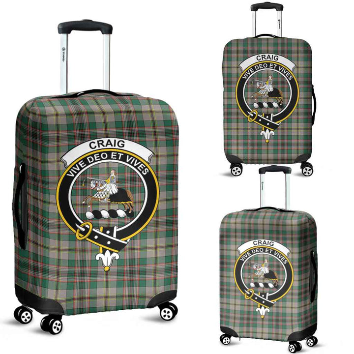 Scottish Craig Clan Crest Tartan Luggage Cover Tartan Plaid 1