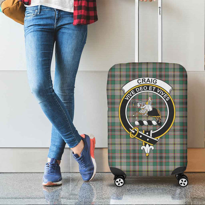 Scottish Craig Clan Crest Tartan Luggage Cover Tartan Plaid 2