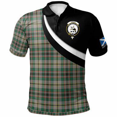 Scottish Craig Clan Crest Tartan Polo Shirt - Scotland Forever Style Front Side Tartan Plaid