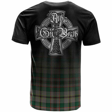 Scottish Craig Clan Crest Tartan T-Shirt - Alba Gu Brath Family Crest Celtic Inspired Back Side Tartan Plaid