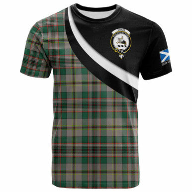 Scottish Craig Clan Crest Tartan T-Shirt - Scotland Forever Style Front Side Tartan Plaid
