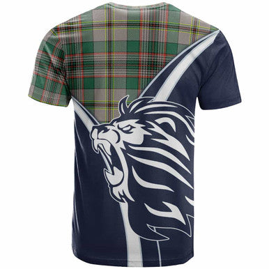 Scottish Craig Clan Crest Tartan T-Shirt - Bend Style Back Side Tartan Plaid