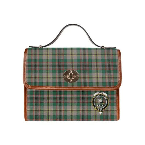 Scottish Craig Clan Crest Tartan Waterproof Canvas Bag Tartan Plaid 2