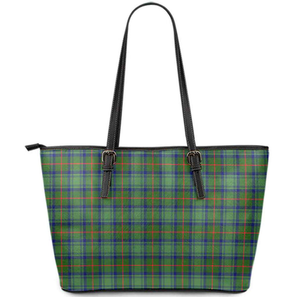 Scottish Cranstoun Clan Tartan Leather Tote Tartan Plaid