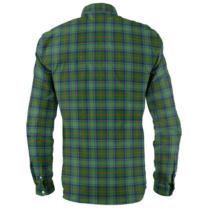Scottish Cranstoun Clan Tartan Long Sleeve Shirt Back Side Tartan Plaid