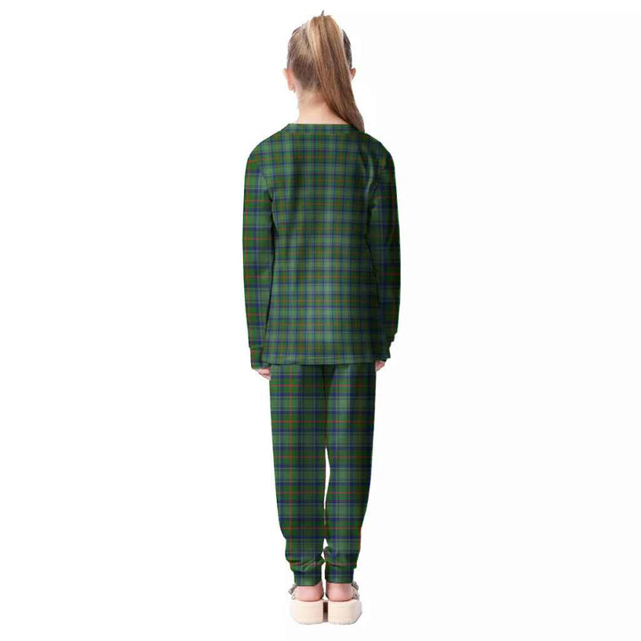 Scottish Cranstoun Clan Tartan Pajama Set Kid Back Side Tartan Plaid