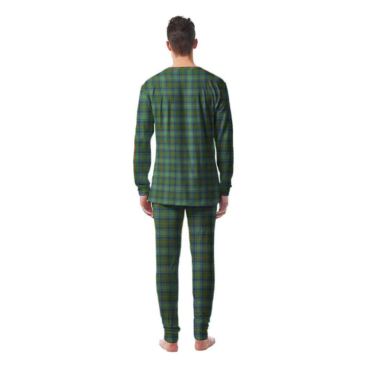 Scottish Cranstoun Clan Tartan Pajama Set Men Back Side Tartan Plaid
