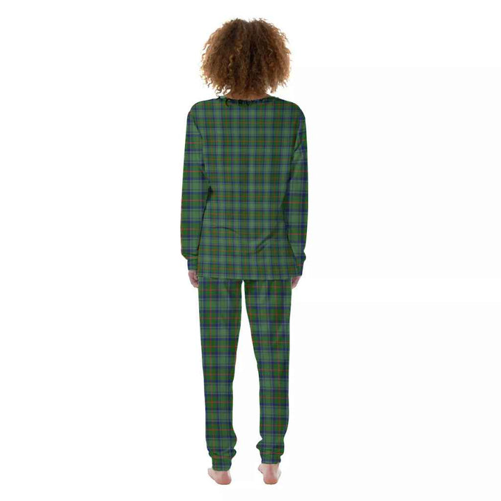 Scottish Cranstoun Clan Tartan Pajama Set Women Back Side Tartan Plaid