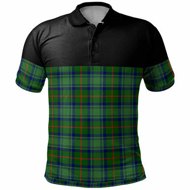 Scottish Cranstoun Clan Tartan Polo Shirt - Horizontal Style Front Side Tartan Plaid