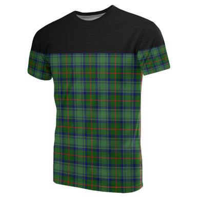 Scottish Cranstoun Clan Tartan T-Shirt Horizontal Style Front Side Tartan Plaid
