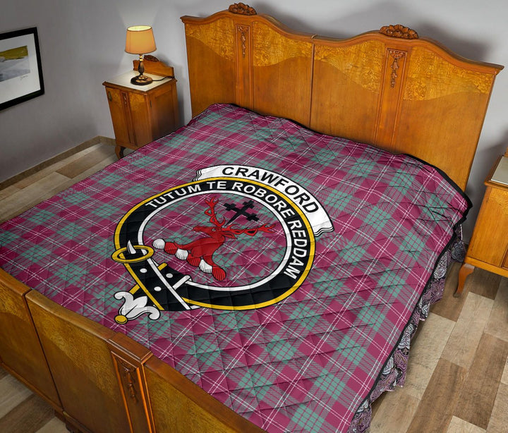 Scottish Crawford Ancient Clan Crest Tartan Quilt Tartan Plaid 12