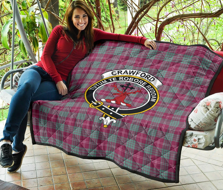 Scottish Crawford Ancient Clan Crest Tartan Quilt Tartan Plaid 5