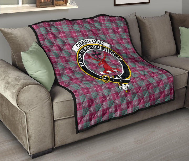 Scottish Crawford Ancient Clan Crest Tartan Quilt Tartan Plaid 8
