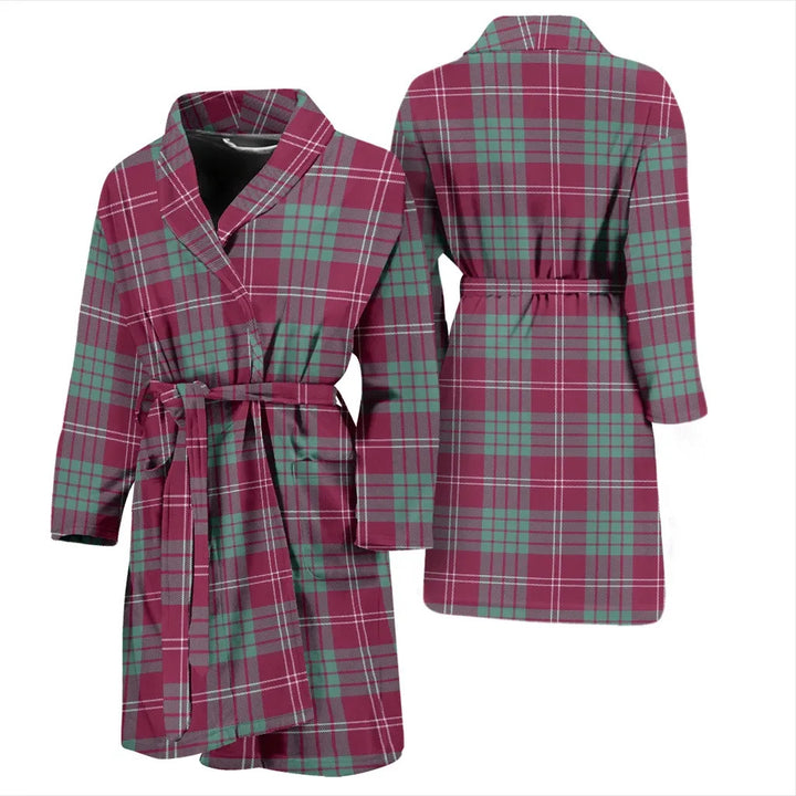Scottish Crawford Ancient Clan Tartan Bathrobe 3