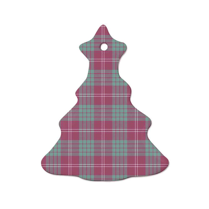 Scottish Crawford Ancient Clan Tartan Ceramic Ornament  Tree Shape Tartan Plaid