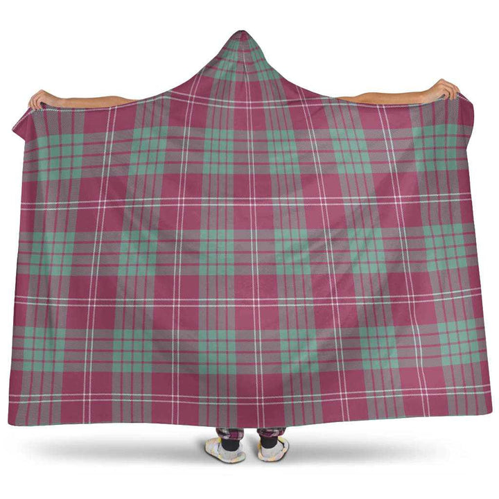 Scottish Crawford Ancient Clan Tartan Hooded Blanket Tartan Plaid 1
