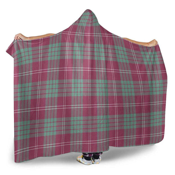 Scottish Crawford Ancient Clan Tartan Hooded Blanket Tartan Plaid 2