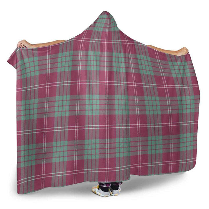 Scottish Crawford Ancient Clan Tartan Hooded Blanket Tartan Plaid 2