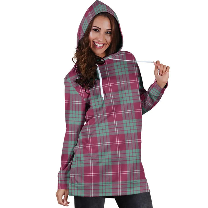 Scottish Crawford Ancient Clan Tartan Hoodie Dress