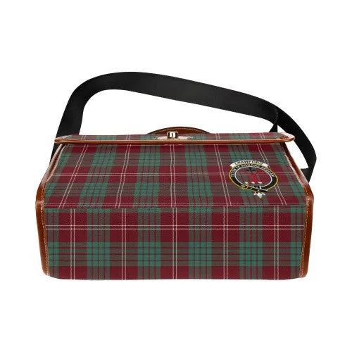 Scottish Crawford Clan Crest Tartan Waterproof Canvas Bag Tartan Plaid 5