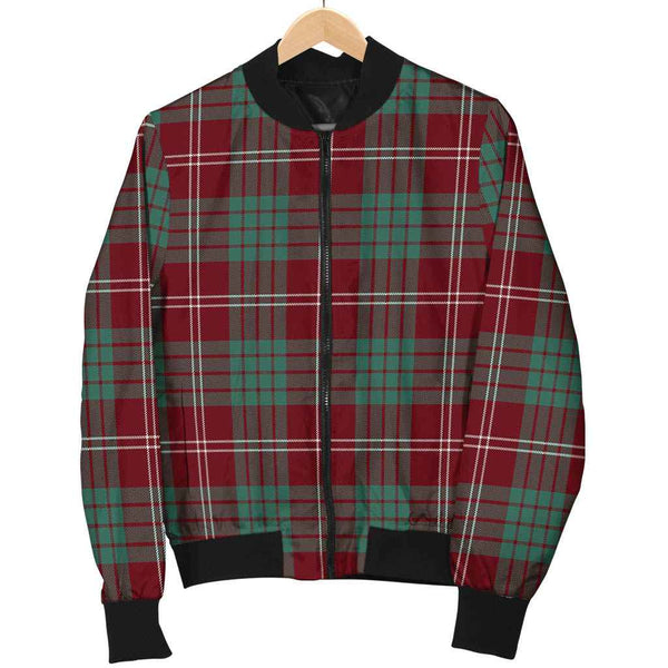 Scottish Crawford Modern Clan Tartan Bomber Jacket Tartan Plaid 1