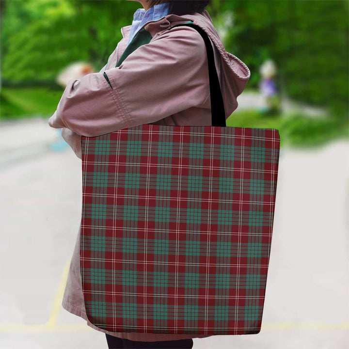 Scottish Crawford Modern Clan Tartan Canvas Bag With Shoulder Strap Tartan Plaid 2