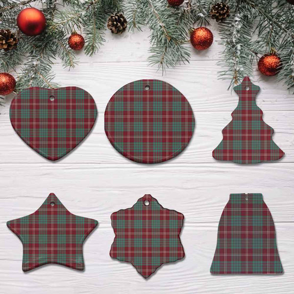 Scottish Crawford Modern Clan Tartan Ceramic Ornament All Tartan Plaid