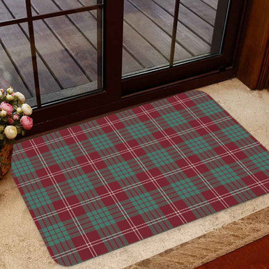 Scottish Crawford Modern Clan Tartan Door Mat Tartan Plaid 1