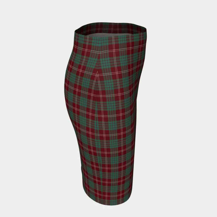 Scottish Crawford Modern Clan Tartan Fitted Skirt Tartan Plaid 3