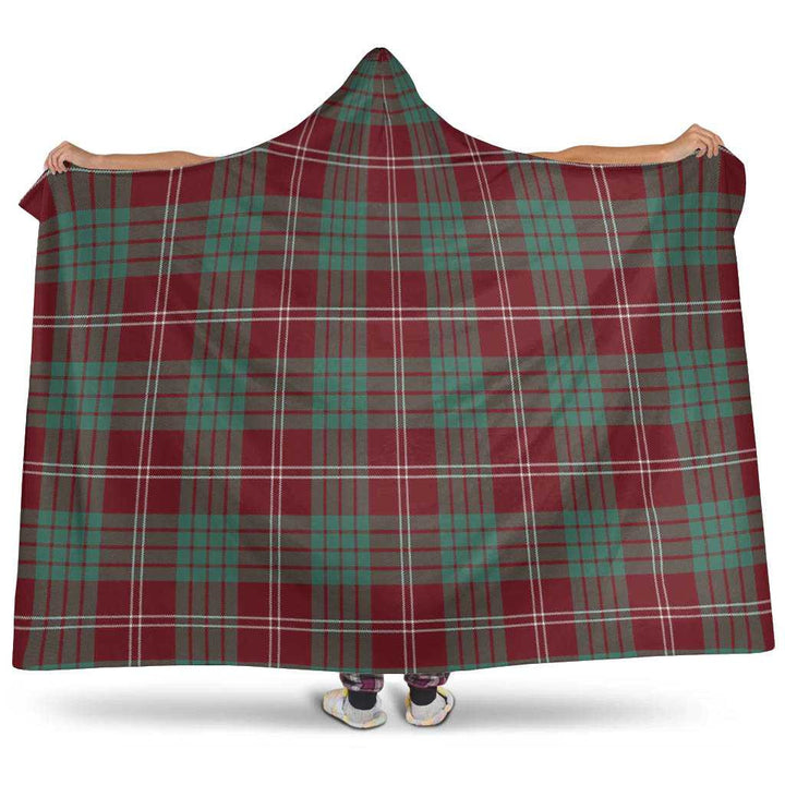 Scottish Crawford Modern Clan Tartan Hooded Blanket Tartan Plaid 1