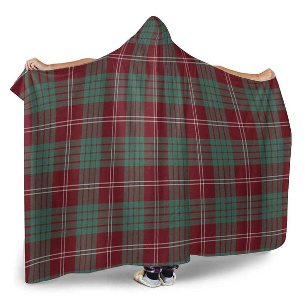 Scottish Crawford Modern Clan Tartan Hooded Blanket Tartan Plaid 2