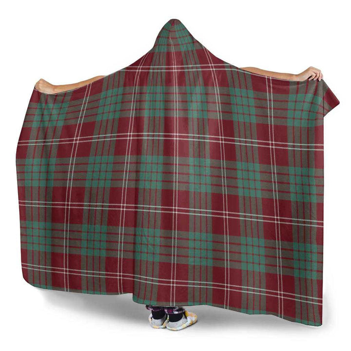 Scottish Crawford Modern Clan Tartan Hooded Blanket Tartan Plaid 3
