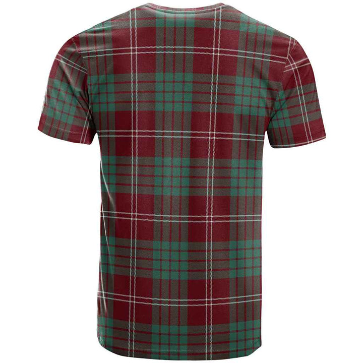 Scottish Crawford Modern Clan Tartan T-Shirt Back Side Tartan Plaid