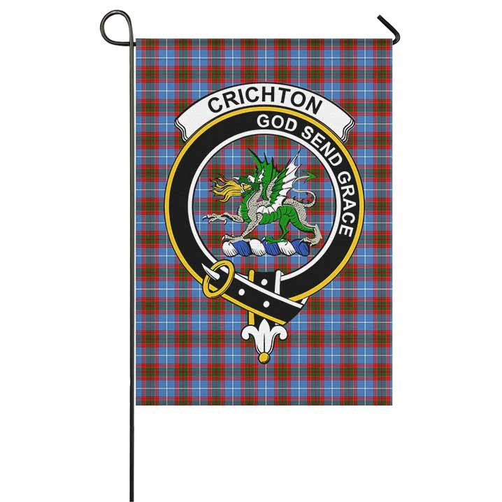 Scottish Crichton Clan Badge Tartan Garden Flag | Tartanplaid.co ...