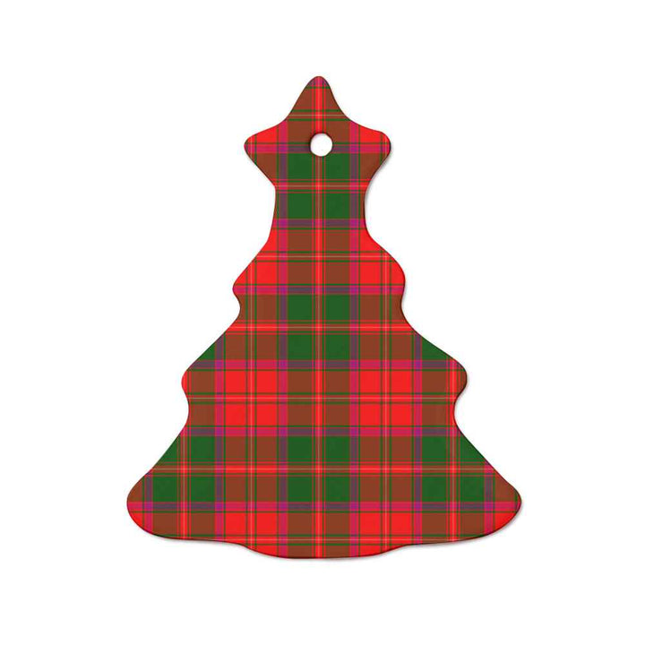 Scottish Crief District Clan Tartan Ceramic Ornament  Tree Shape Tartan Plaid