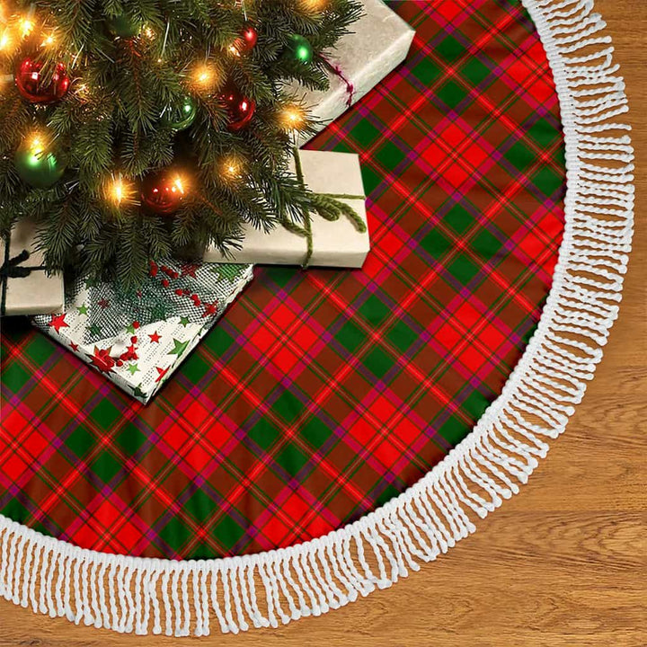 Scottish Crief District Clan Tartan Christmas Tree Skirt Tassels 2 Tartan Plaid