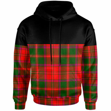 Scottish Crief District Clan Tartan Hoodie - Horizontal Style Front Side Tartan Plaid