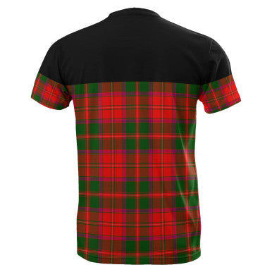 Scottish Crief District Clan Tartan T-Shirt Horizontal Style Back Side Tartan Plaid