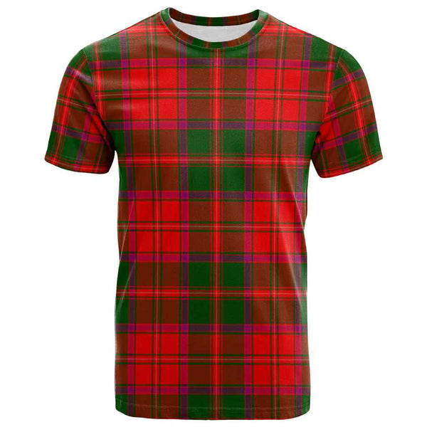 Scottish Crief District Clan Tartan T-Shirt Front Side Tartan Plaid