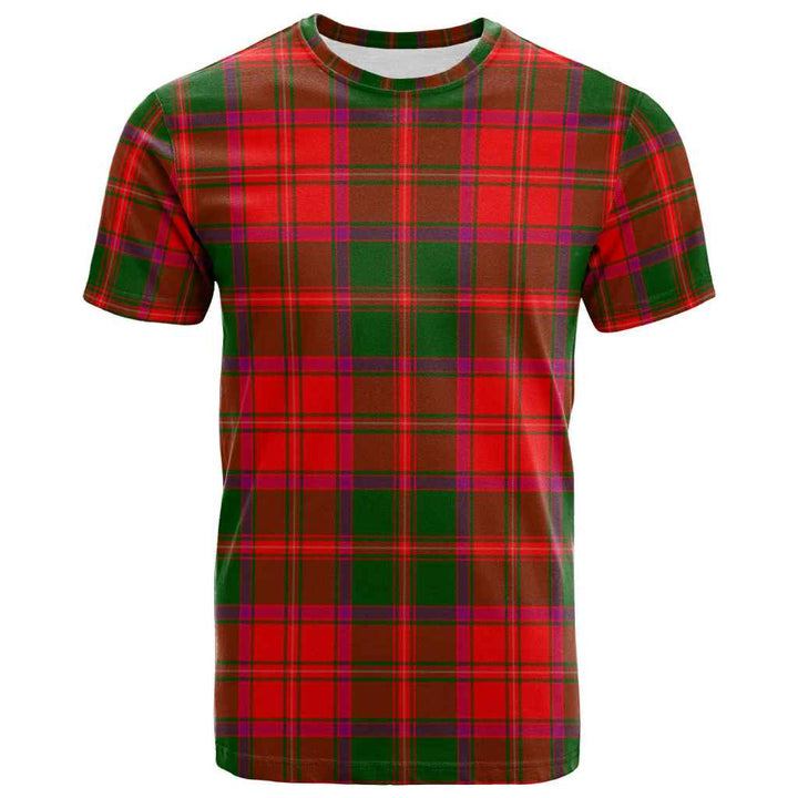 Scottish Crief District Clan Tartan T-Shirt Front Side Tartan Plaid
