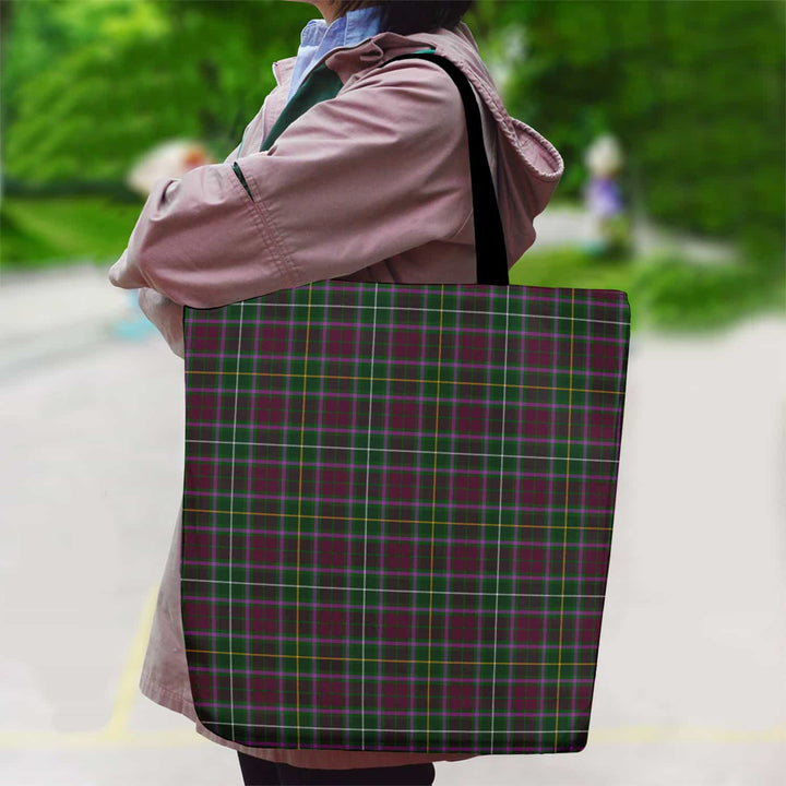 Scottish Crosbie Clan Tartan Canvas Bag With Shoulder Strap Tartan Plaid 2