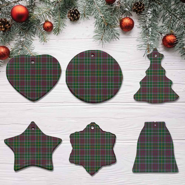 Scottish Crosbie Clan Tartan Ceramic Ornament All Tartan Plaid