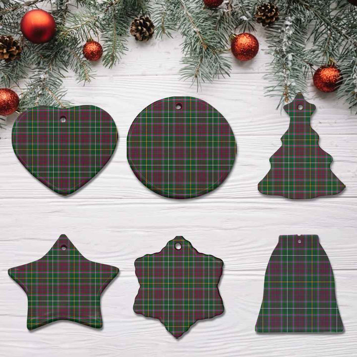 Scottish Crosbie Clan Tartan Ceramic Ornament All Tartan Plaid
