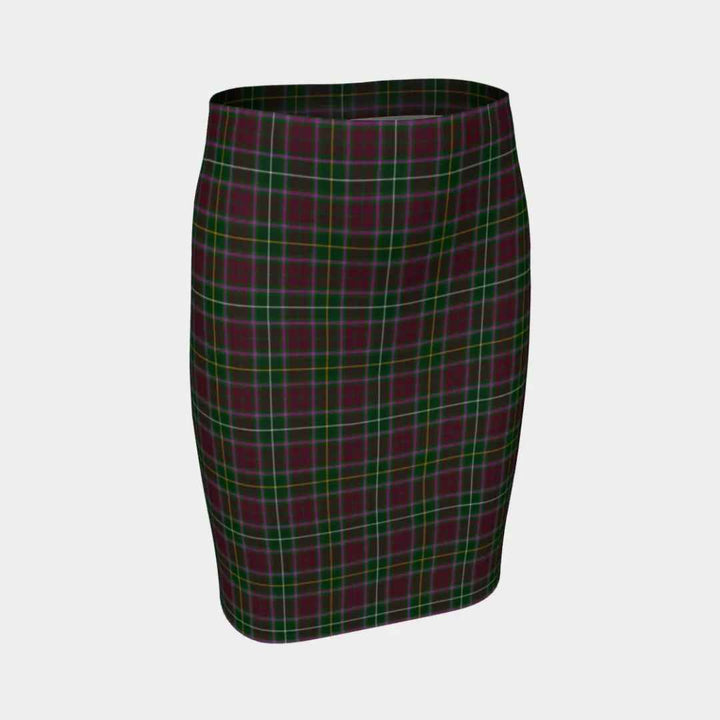 Scottish Crosbie Clan Tartan Fitted Skirt Tartan Plaid 1