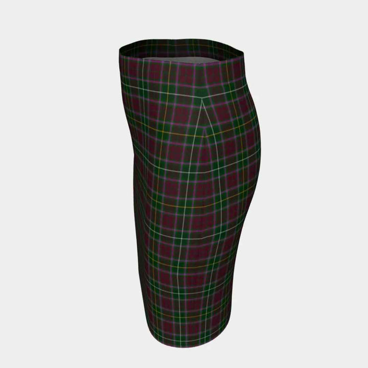 Scottish Crosbie Clan Tartan Fitted Skirt Tartan Plaid 2