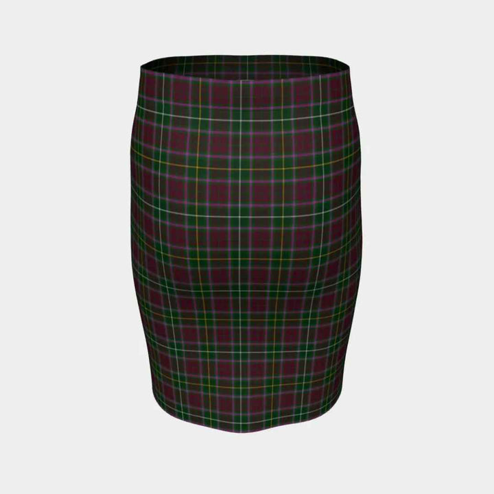 Scottish Crosbie Clan Tartan Fitted Skirt Tartan Plaid 4