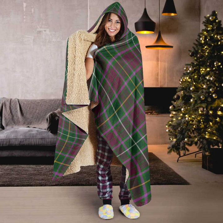 Scottish Crosbie Clan Tartan Hooded Blanket Tartan Plaid 6